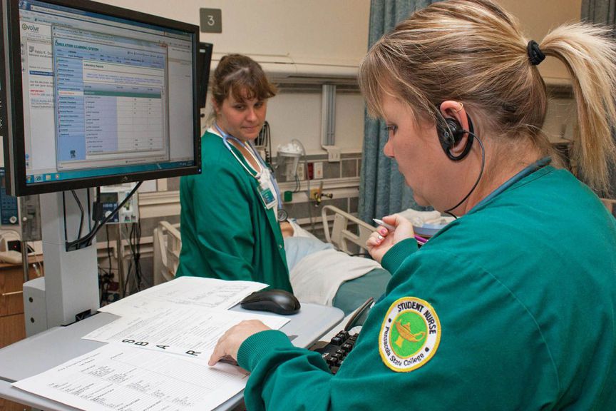 Advanced health information technology training for nursing students.