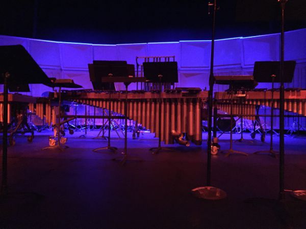 decorative image of 0411-PensWest-Percussion-setup-2 , Pensacola West Percussion Ensemble Performs Free Concert at PSC April 13 2017-04-11 14:24:51