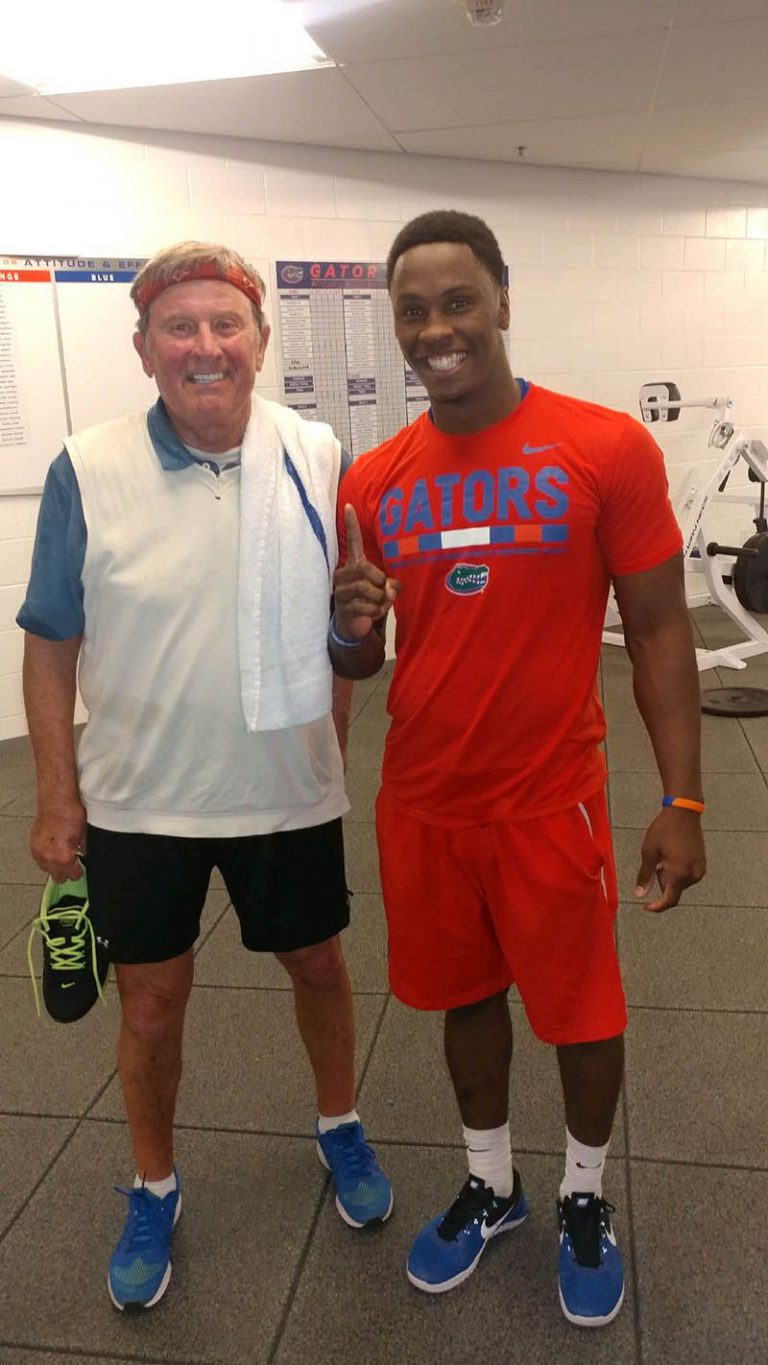 EOC staff supporting Pensacola State graduate walking on to Gators’ squad.