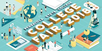 decorative image of PSC-College-Fair-2018-Postcard , Pensacola State to host three College Fairs in September 2018-08-22 07:45:53