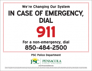decorative image of Dial-911 , PSC Police Department moves to 911 system 2018-10-11 08:56:14