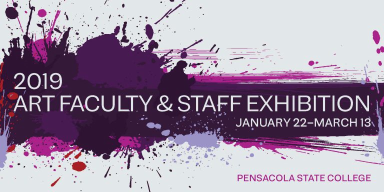 Exhibition of artwork by Pensacola State College art faculty and staff, January 22-March 13, 2019.