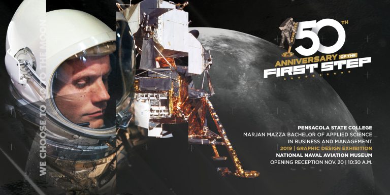 Educational display of student artwork at the National Naval Aviation Museum.