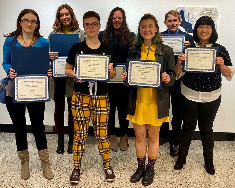 High school students awarded for excellence in writing at the 2019 Walter F. Spara Writing Competiti.