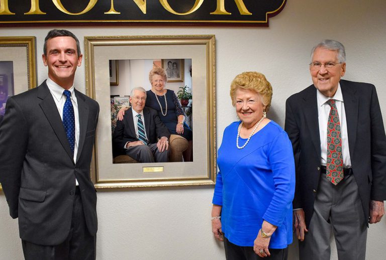 Dona and Milton Usry join Pensacola State College Hall of Honor recognition ceremony.