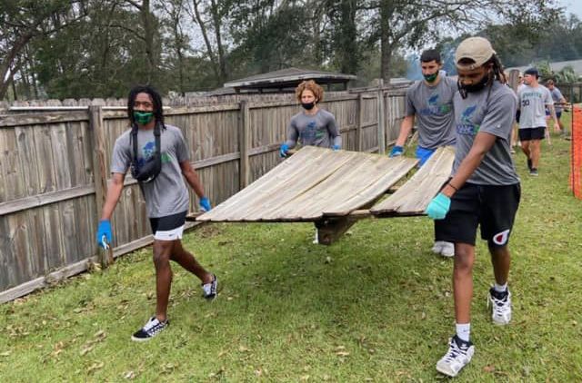 decorative image of haulingdebris , PSC student-athletes help community recover from Hurricane Sally 2020-09-28 14:44:17