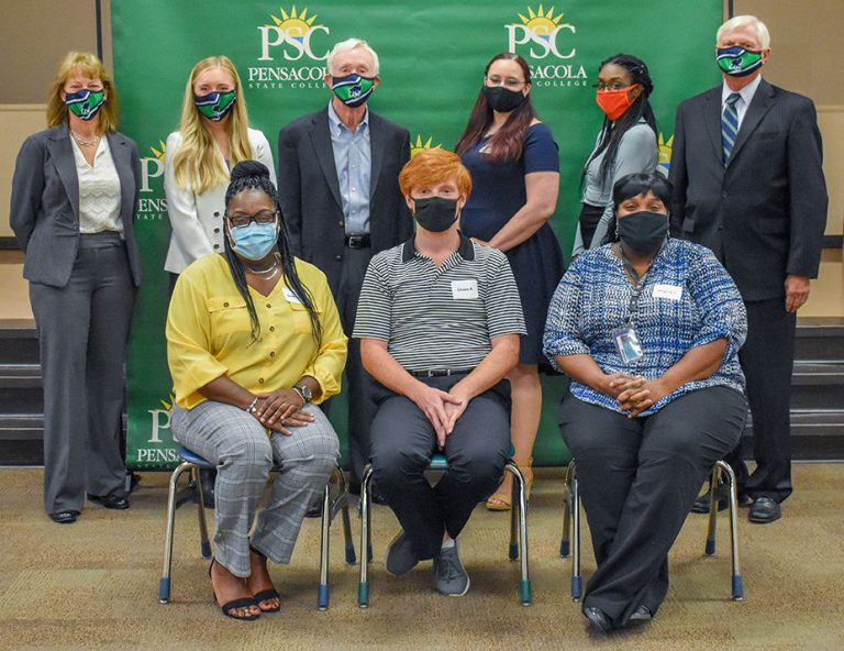 Sandy Sansing, PSC alumnus, inspires students and provides scholarships at Pensacola State College.