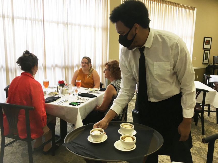 decorative image of server , PSC Culinary Management’s popular Lunch & Dinner series limited to faculty, staff for fall 2020-10-23 09:15:33