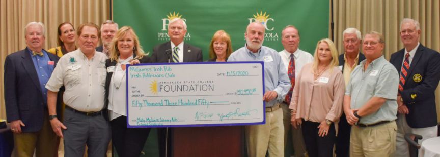 decorative image of McGuires2020check , Molly McGuire Endowed Scholarship grows by $50,000 after McGuire’s/IPC donation 2020-11-13 08:42:39