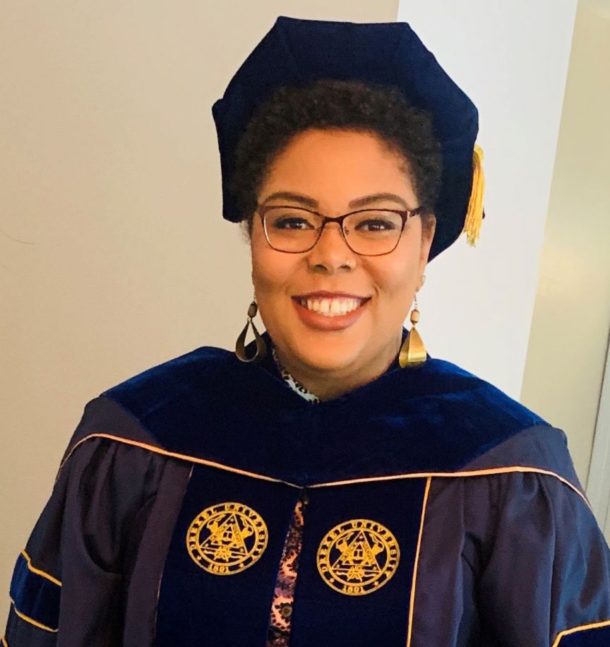 decorative image of RashedaLikely , PSC alum earns doctorate, now teaches at Kennesaw State University 2020-11-04 11:56:09