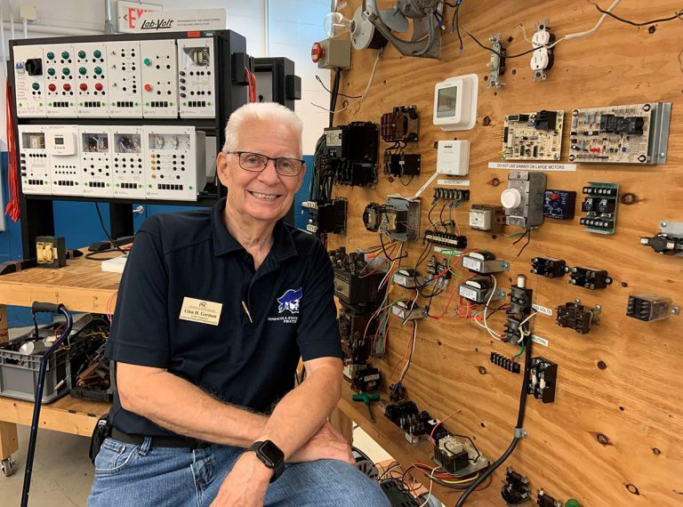 HVAC instructor retiring after decades of teaching and industry experience at Pensacola State Colleg.