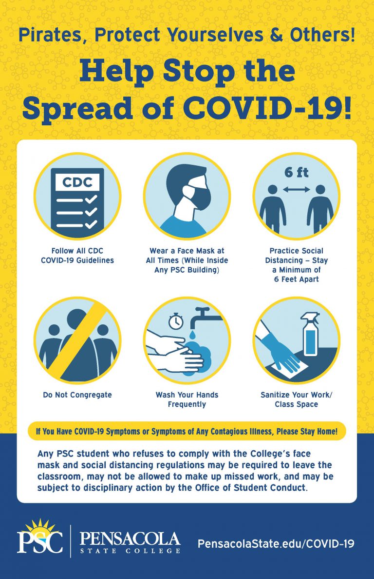 College students practicing COVID-19 safety measures on campus, wearing masks and social distancing.