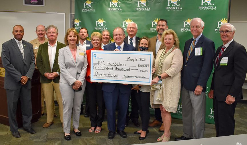 decorative image of 2021May18-GulfPowerFoundation-Group1 , PSC to open new dual enrollment charter school targeting military dependents 2021-05-19 11:00:06