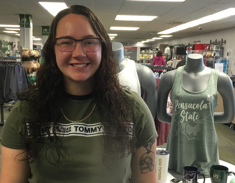 Pensacola State College student – a sailor – wins Coca-Cola Military Leaders of Promise scholarship Optimized ALT text for SEO, highlighting higher education, scholarship achievement, and military lea.