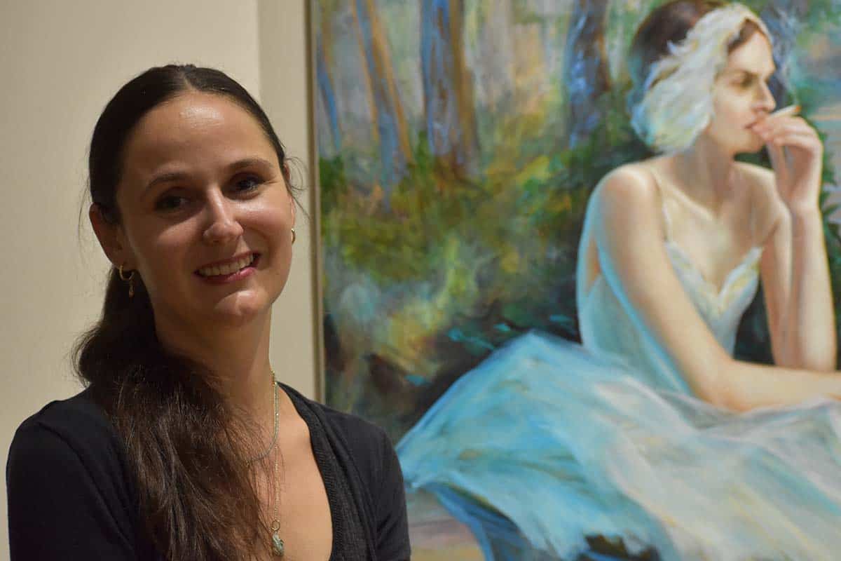 Mobile artist Lauren Woods discusses ‘mythic time,’ ballet and even Einstein at PSC Artist Lecture Lauren Woods, a mobile artist, speaks about mythic time, ballet, and Einstein during a lecture at Pe.