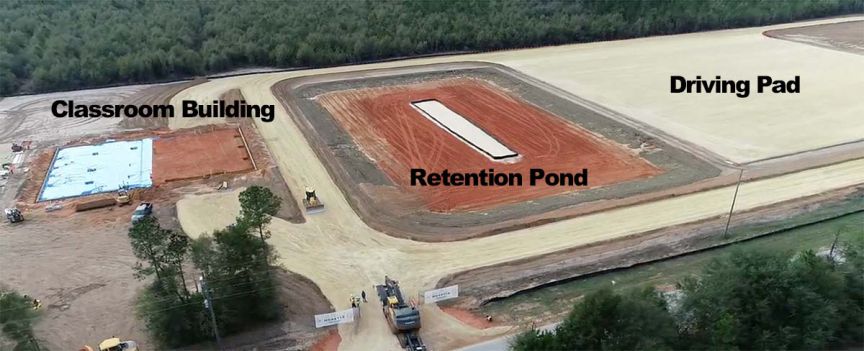 decorative image of truckschoolaerial , Work on PSC Truck Driver Training Facility moving along in Santa Rosa County and could be ready for students in August 2022-01-12 15:06:50