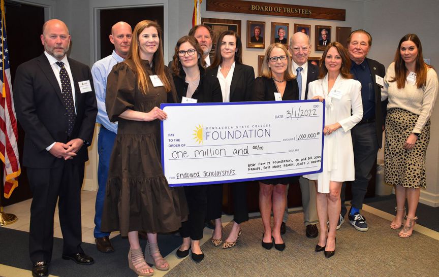 decorative image of STEM-BLDG.-NAMING-1 , Announcing the Bear, Jones, Moore, and Reeves STEM Building: PSC supporters donate $1M in scholarships for students 2022-03-02 08:04:00