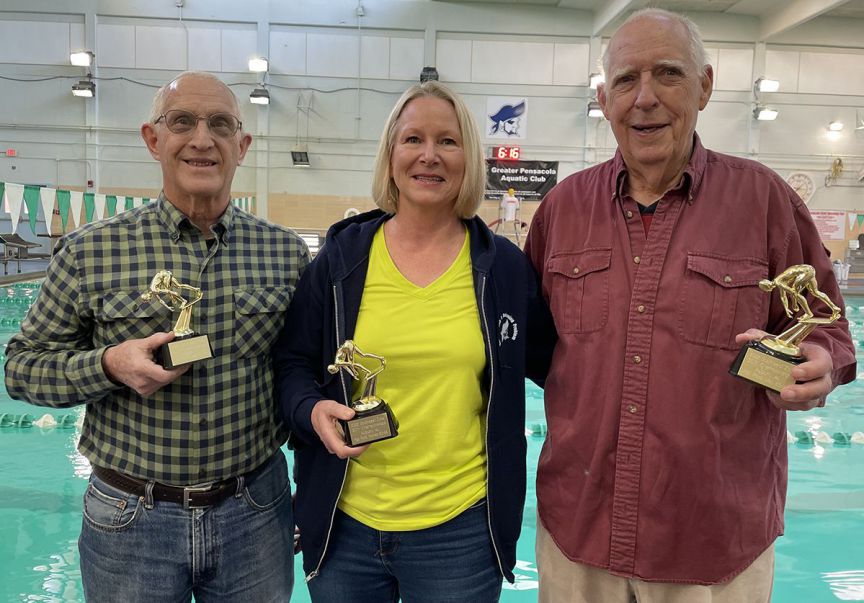 decorative image of swimwinners , Gulf Coast Pirate Swimmers Team takes 1st place at Auburn Masters SCY Invitational swim meet 2022-03-25 14:55:02