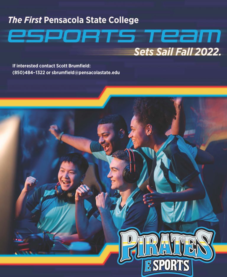Esports team at Pensacola State College for Fall 2022.