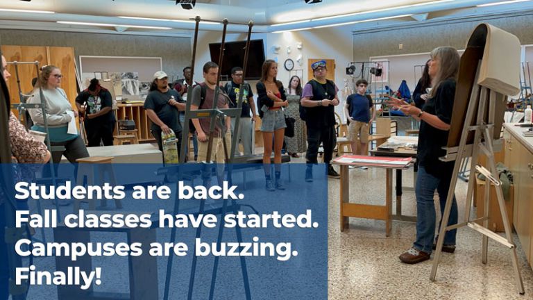 Students are back on campus for fall classes at Pensacola State College.