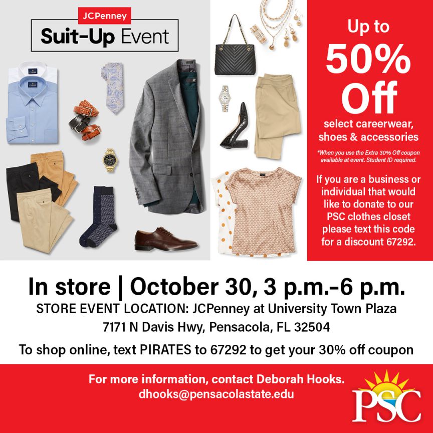 decorative image of instagram , Up to 50 percent off at 3rd Annual PSC Suit-Up Event at J.C. Penney 2022-10-28 09:21:16