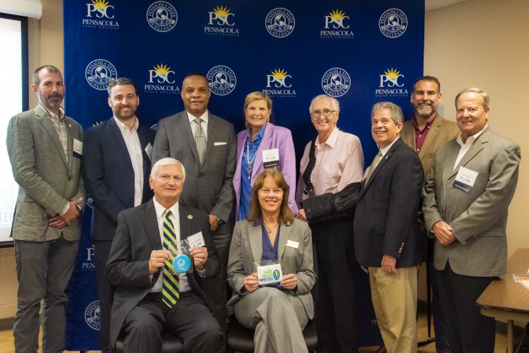 Florida Power & Light Nonprofit Center Training Room Dedication Group photo of PSC officials and community leaders at FPL Nonprofit Center dedication.