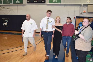 High school students and faculty attending Pensacola State College Homecoming event.