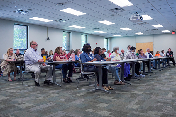 decorative image of Crowd , Business Affairs’ Team Discusses State Benefits 2024-09-19 14:08:26