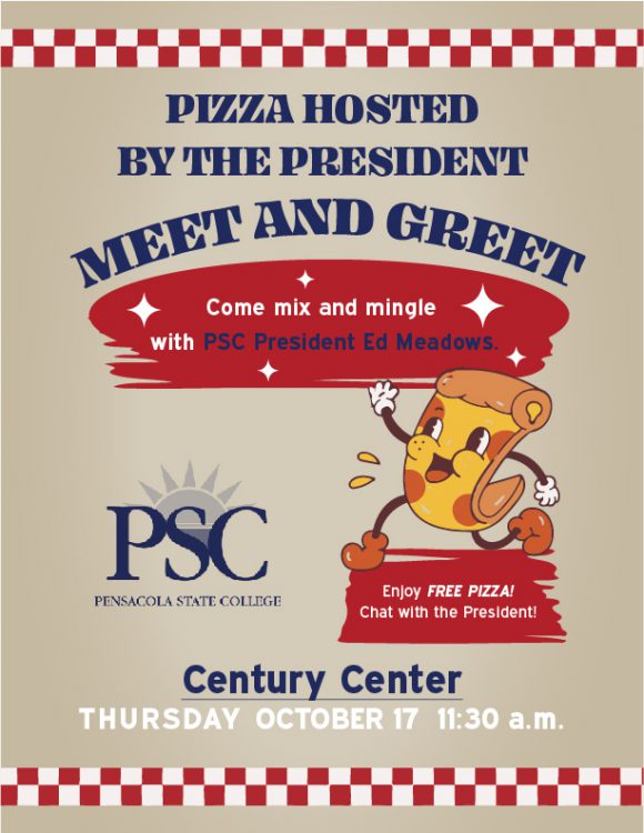 decorative image of PizzaHostedByPresident-Flyer-07 , Pizza with the President Meet and Greet 2024-09-27 09:14:52