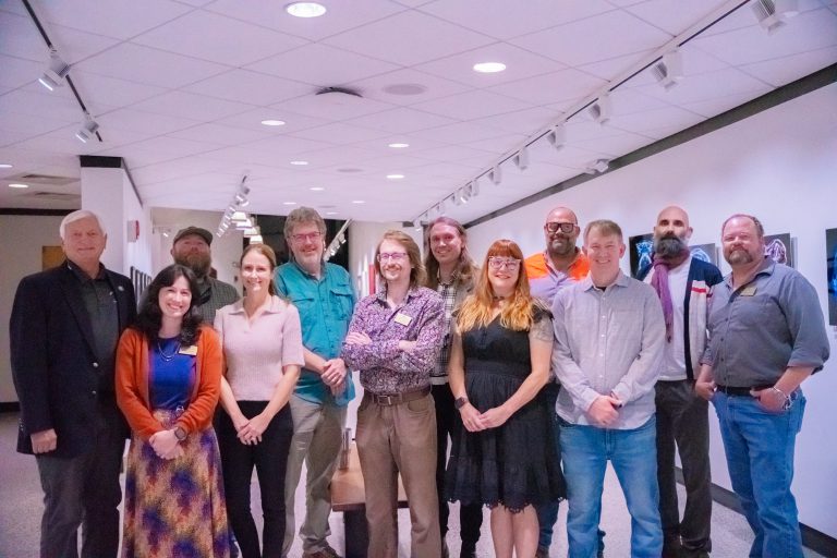 Art faculty and staff showcase at Pensacola State College Visual Arts Department.