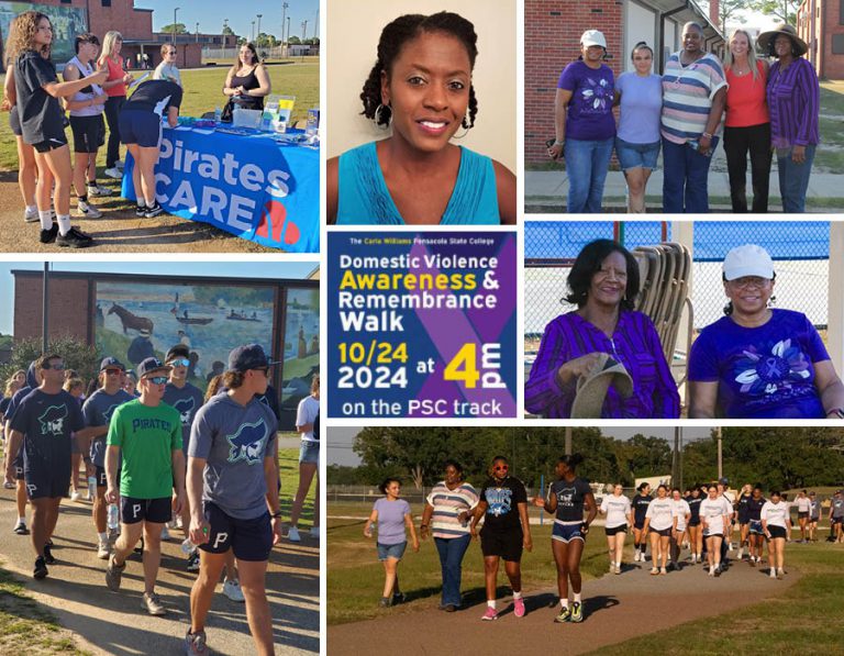 Domestic Violence Awareness & Remembrance Walk at Pensacola State College.