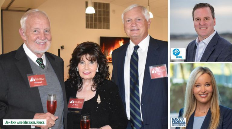 Prominent community leaders at Pensacola State College celebrating partnership and educational oppor.