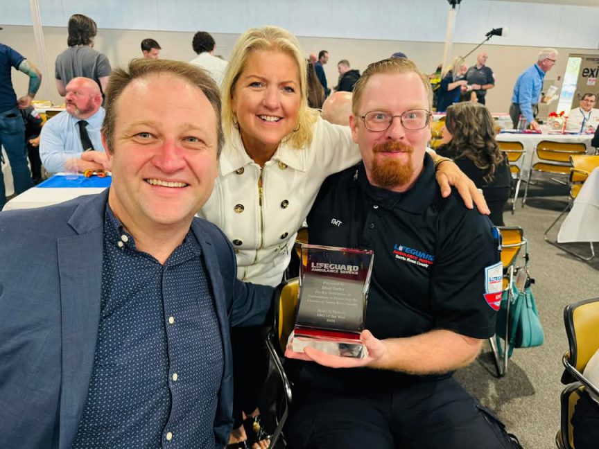 decorative image of Brad-Tarter-Mike-Johnston-Sally-Bergosh-Exec-Dir-Health-and-Hope , PSC Alum Bradley Tarter named EMT of the Year by the Florida Department of Health 2024-12-18 11:04:14