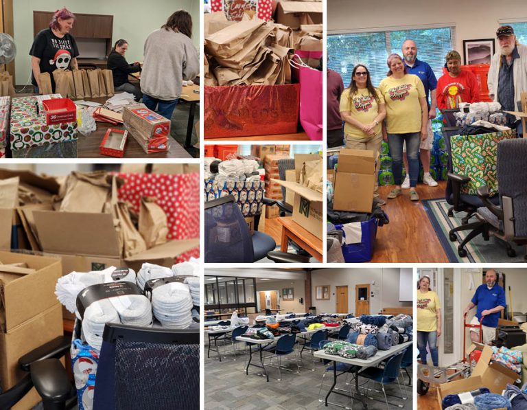 Cards & Socks collection for homeless veterans success Homeless veterans receive donated cards and socks during the successful annual collection event.