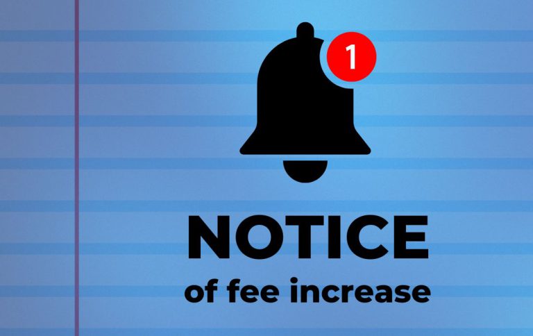 Notice of fee increase for Allied Health course lab fees at Pensacola State College.