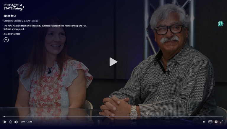 Pensacola State College – Episode 2 High school students and college instructor discussing programs.