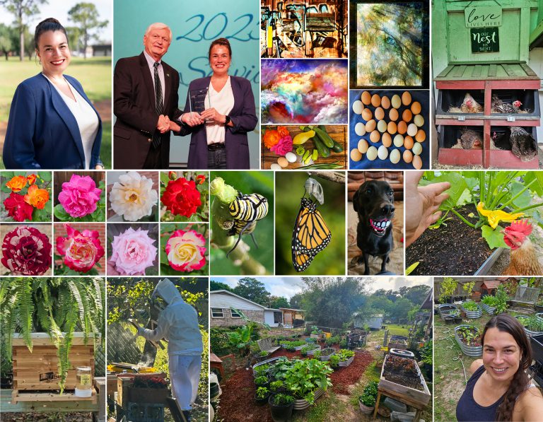 Homegrown at PSC: Spotlight on Roxanne Rachel Lavelle High school student cultivating community garden at Pensacola State College.