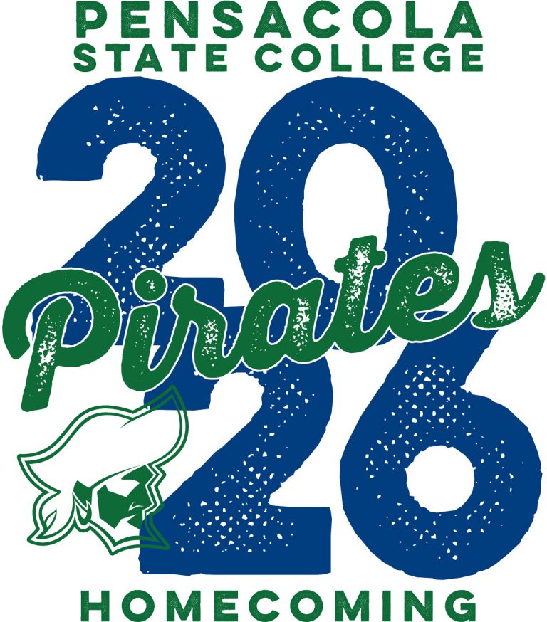 Pensacola State College Pirates celebrating Homecoming 2026 event.
