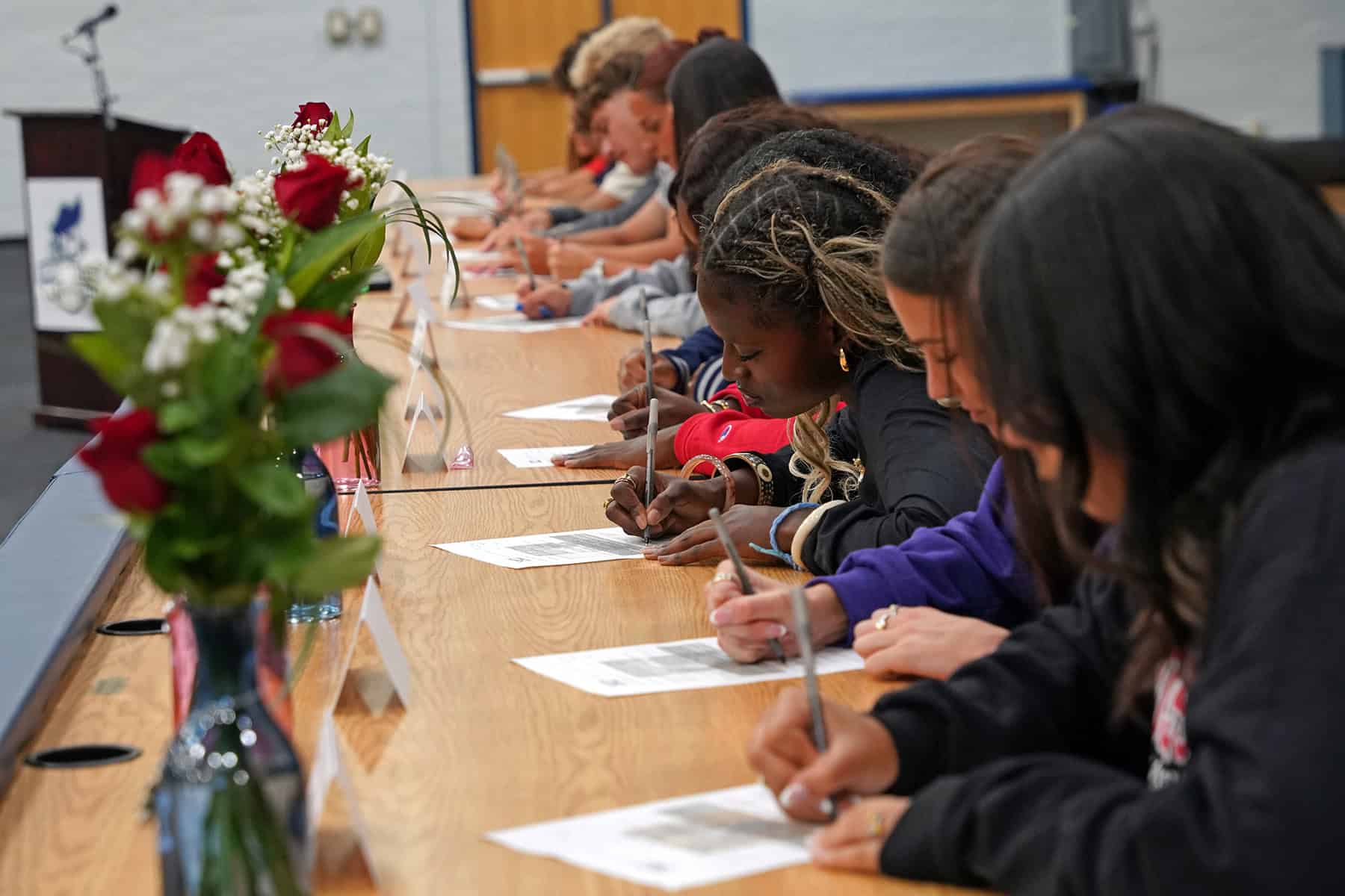 Picture of 2026 student athlete signing day.