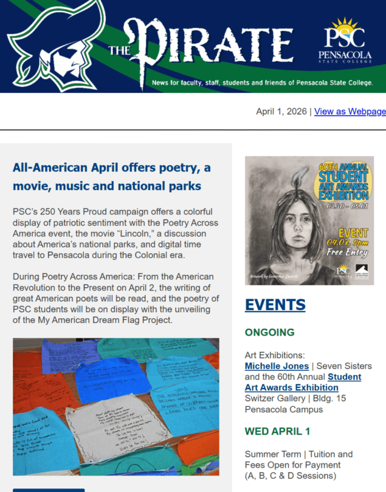 Decorative image of the Pirate Newsletter 040126