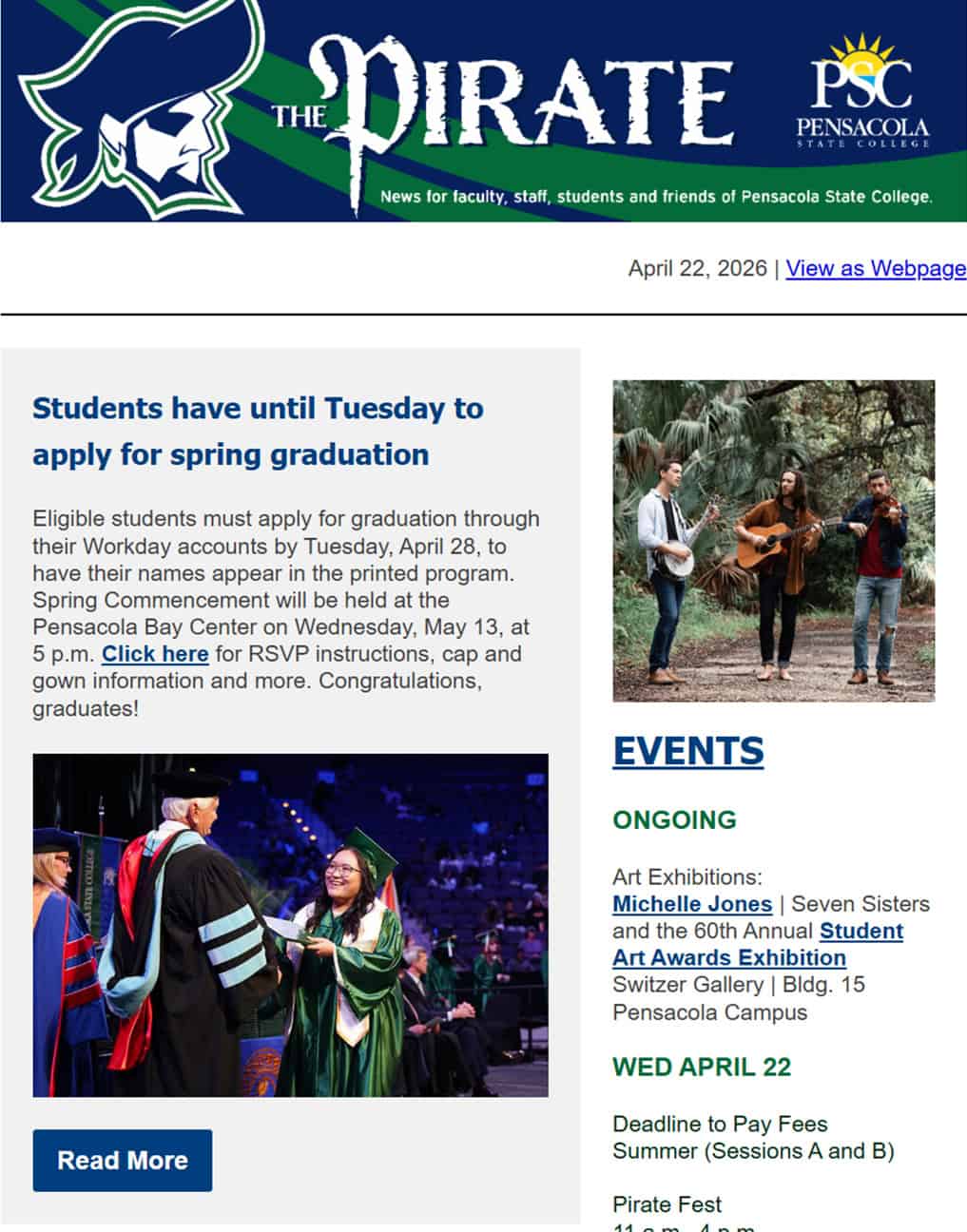 Decorative image of the Pirate Newsletter 042226.