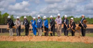 Image of ground breaking.