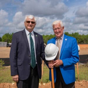 Image of ground breaking.
