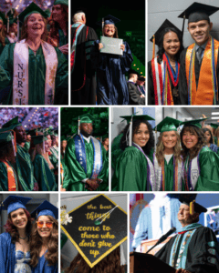 Collage of images from PSC Spring Graduation 2026