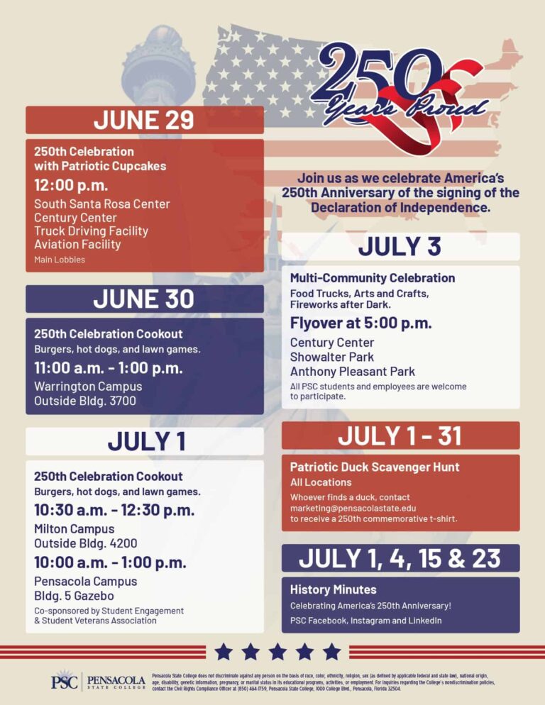 250th Anniversary Flyer