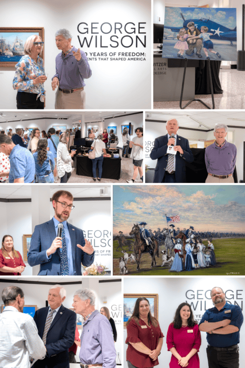 Images from the George Wilson artist reception.