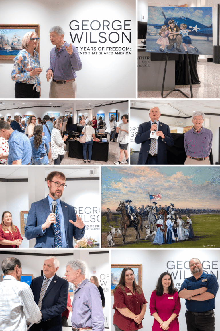 Images from the George Wilson artist reception.