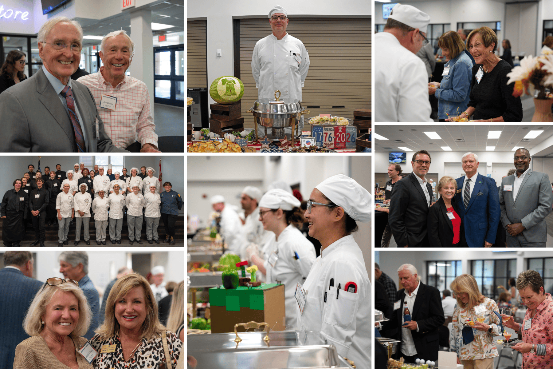 A) Graze, Grapes & Grains celebrates the PSC Foundation’s President’s Circle donors while showcasing the creativity and skills of culinary and hospitality management students.