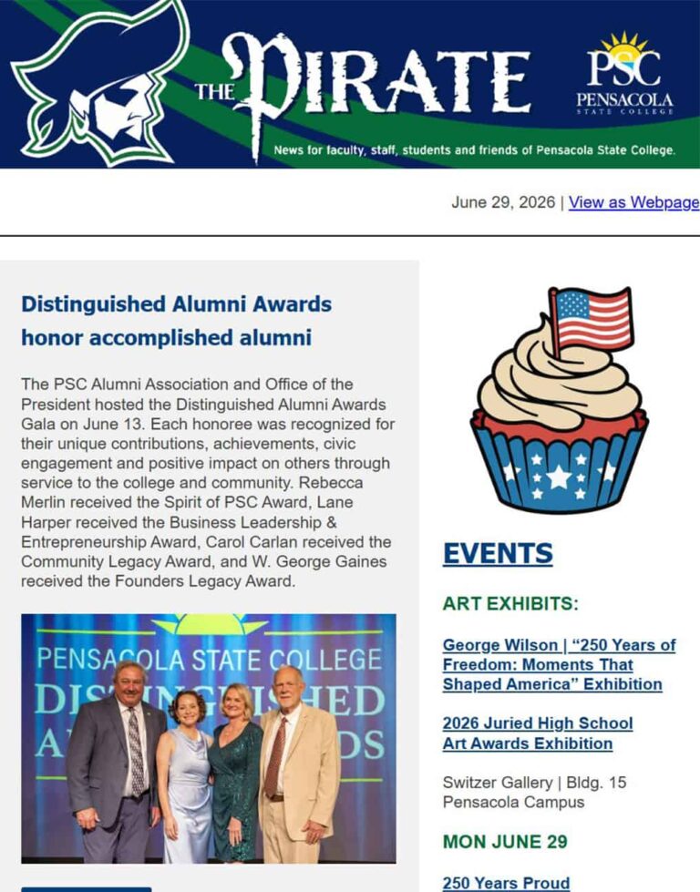 Image of the Pirate Newsletter, 6/29/26.