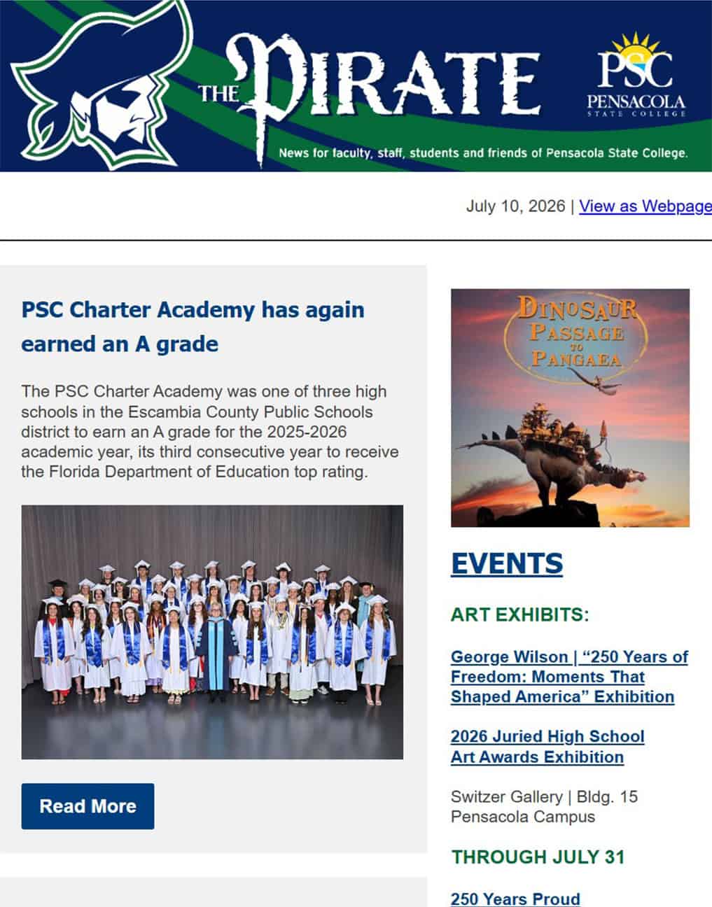 Image of the Pirate Newsletter 071026.